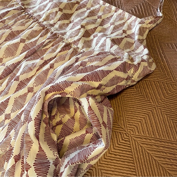 Anthropologie Square-Neck Tiered Midi Dress Size X-Large - Picture 8 of 9